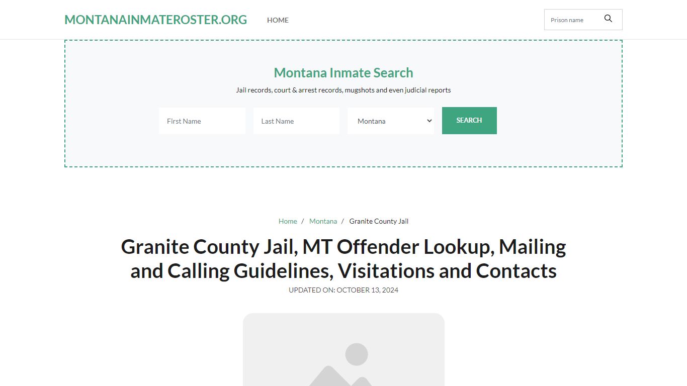 Granite County Jail, MT: Inmate Search Options, Visitations, Contacts